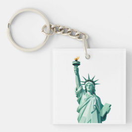 Geometric Statue of Liberty Keychain キーホルダー