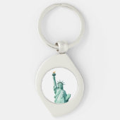 Geometric Statue of Liberty Keychain キーホルダー (正面)
