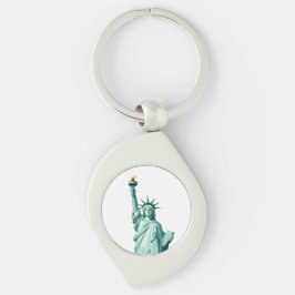 Geometric Statue of Liberty Keychain キーホルダー