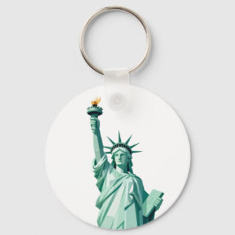 Geometric Statue of Liberty Keychain キーホルダー