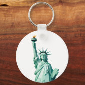 Geometric Statue of Liberty Keychain キーホルダー (正面)