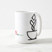 Geometric Steam Coffee Cup T-Shirt – Minimalist Te コーヒーマグカップ (正面右)