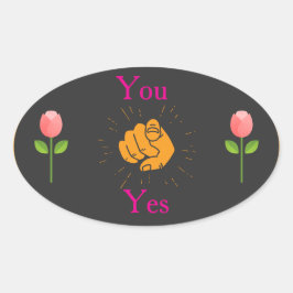  geometric sticker, pink green sticker, modern pat 楕円形シール