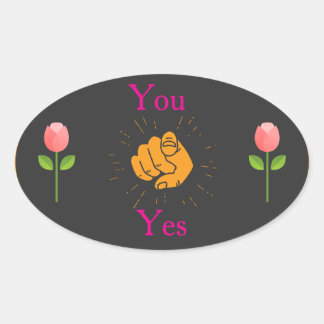  geometric sticker, pink green sticker, modern pat 楕円形シール