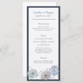 Geometric Succulentのメ結婚ニュー メニュー (正面/裏面)