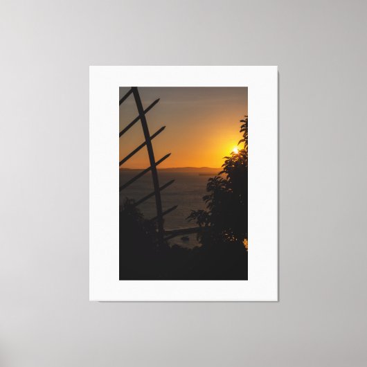 Geometric Sunset キャンバスプリント (正面)