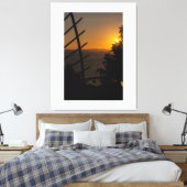 Geometric Sunset キャンバスプリント (インサイチュ (寝室))