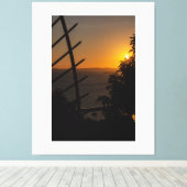 Geometric Sunset キャンバスプリント (インサイチュ (ウッドフロア))