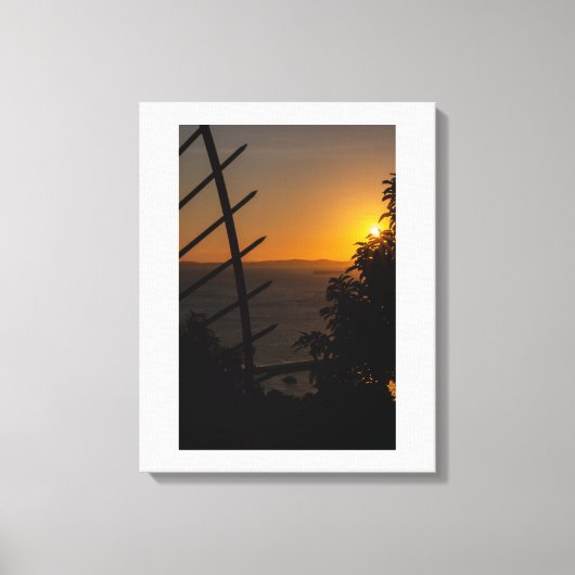 Geometric Sunset キャンバスプリント (正面)