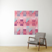 Geometric surface pattern with triangles, circles タペストリー (インサイチュ(横))