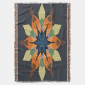 Geometric Symphony: Balance in Design スローブランケット (正面縦)