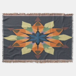 Geometric Symphony: Balance in Design スローブランケット