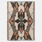 Geometric Symphony: Balance in Design" スローブランケット (正面縦)