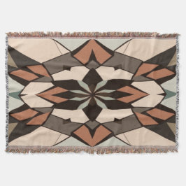 Geometric Symphony: Balance in Design" スローブランケット