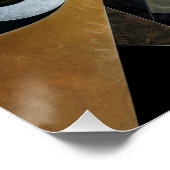 Geometric Symphony in Terracotta and Black ポスター (コーナー)