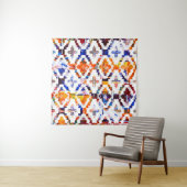 Geometric texture pattern with watercolor effectab タペストリー (インサイチュ(横))