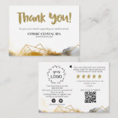 *~* GEOMETRIC - THANK YOU LOGO QR code AP8 Review エンクロージャーカード (正面/裏面)