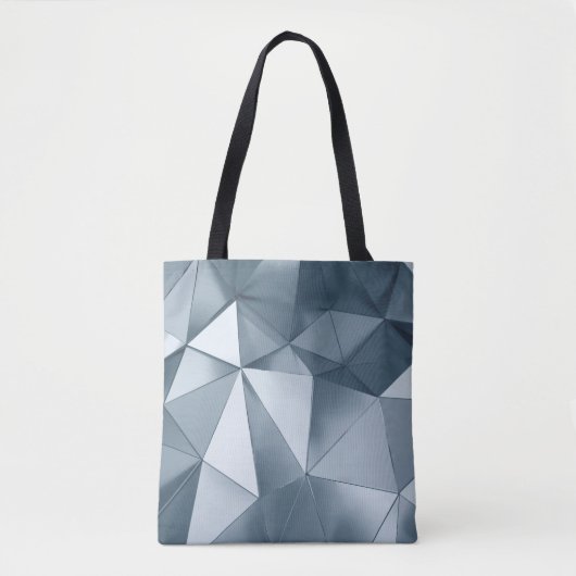 Geometric three dimensional metal background トートバッグ (正面)