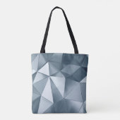 Geometric three dimensional metal background トートバッグ (裏面)