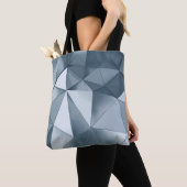 Geometric three dimensional metal background トートバッグ (クローズアップ)