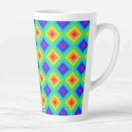 Geometric Topography - Latte Mug カフェラテマグ