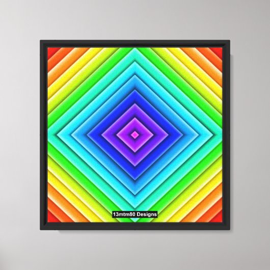 Geometric Topography (single) - キャンバスプリント (正面)