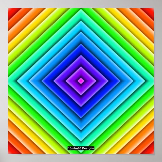 Geometric Topography (single) - Poster Print ポスター (正面)
