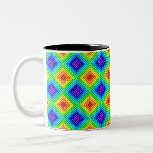 Geometric Topography - Two-Tone Mug ツートーンマグカップ (左)