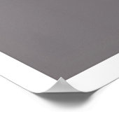 Geometric Triangle Art Print Dark Grey ポスター (角)