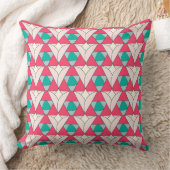Geometric Triangle Pattern Throw Pillow クッション (ブランケット)