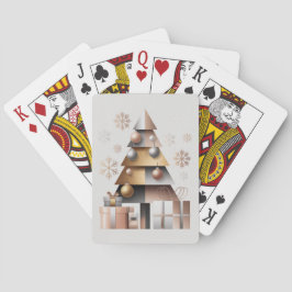 Geometric Triangles Christmas Tree Playing Cards トランプ