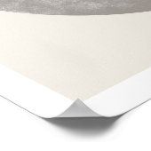 Geometric Tribal Pattern Eclipse Moon Art Print ポスター (角)