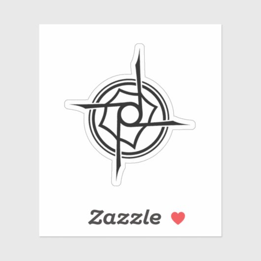 Geometric Tribal Sigil - Abstract Star Emblem シール (シート)