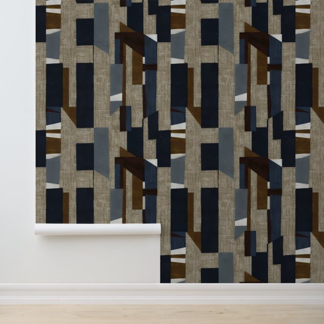 Geometric Tribal (Terracotta + Blue) Luxury 壁紙 (アプリケーション)