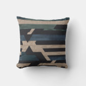 Geometric Tribal (Terracotta + Green) Luxury クッション (正面)