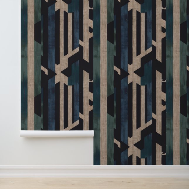 Geometric Tribal (Terracotta + Green) Luxury 壁紙 (アプリケーション)