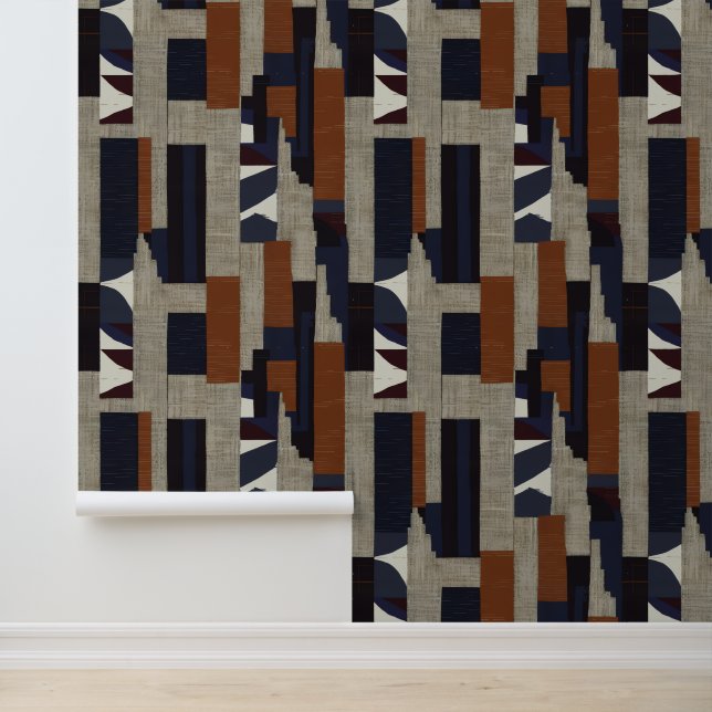 Geometric Tribal (Terracotta + Orange) Luxury 壁紙 (アプリケーション)