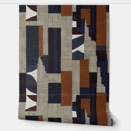 Geometric Tribal (Terracotta + Orange) Luxury 壁紙