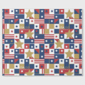 Geometric USA250 七月四日 ID1315 ラッピングペーパー (フラット)