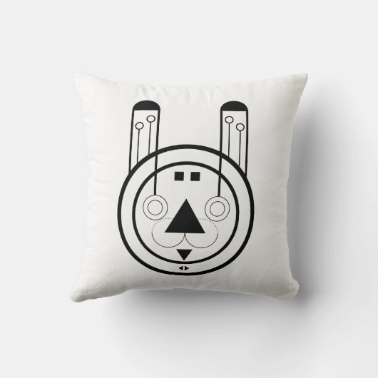 Geometric Usagi Rabbit Zodiac クッション (裏面)