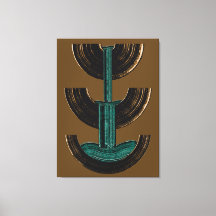 Geometric Vertical Abstract Composition