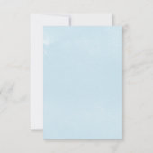 Geometric Water Color Menu Choice RSVP Card (裏面)