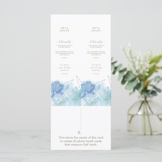 Geometric Water color Mr. Mrs. Photobooth座席表 (スタンド正面)