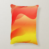Geometric Wave Shape with Gradient Blurred Abstrac アクセントクッション (裏面(縦))