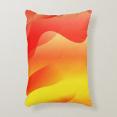 Geometric Wave Shape with Gradient Blurred Abstrac アクセントクッション (正面(垂直))
