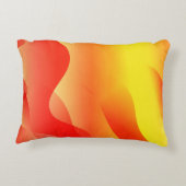 Geometric Wave Shape with Gradient Blurred Abstrac アクセントクッション (裏面)