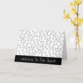 Geometric Welcome to the Team New Employee カード (黄色い花)