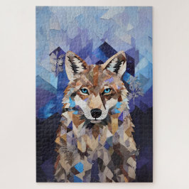 Geometric Wolf Mountain Blanket ジグソーパズル