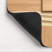 Geometric Wood On Sand Design マウスパッド (コーナー)