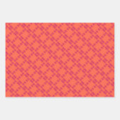 Geometric Wrapping Paper Flat Sheet Set of 3 ラッピングペーパーシート (正面3)
